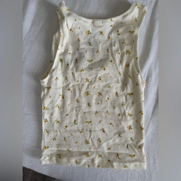 NWT Skims yellow floral tank top - Picture 2 of 2
